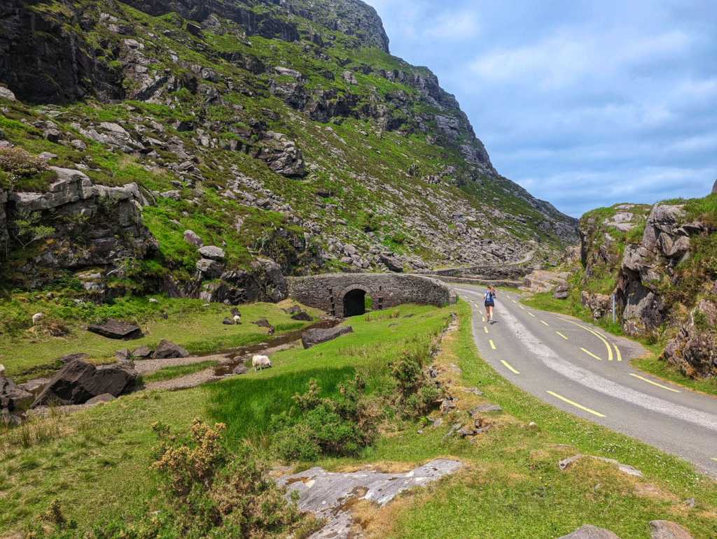 Coastal running route in Ireland