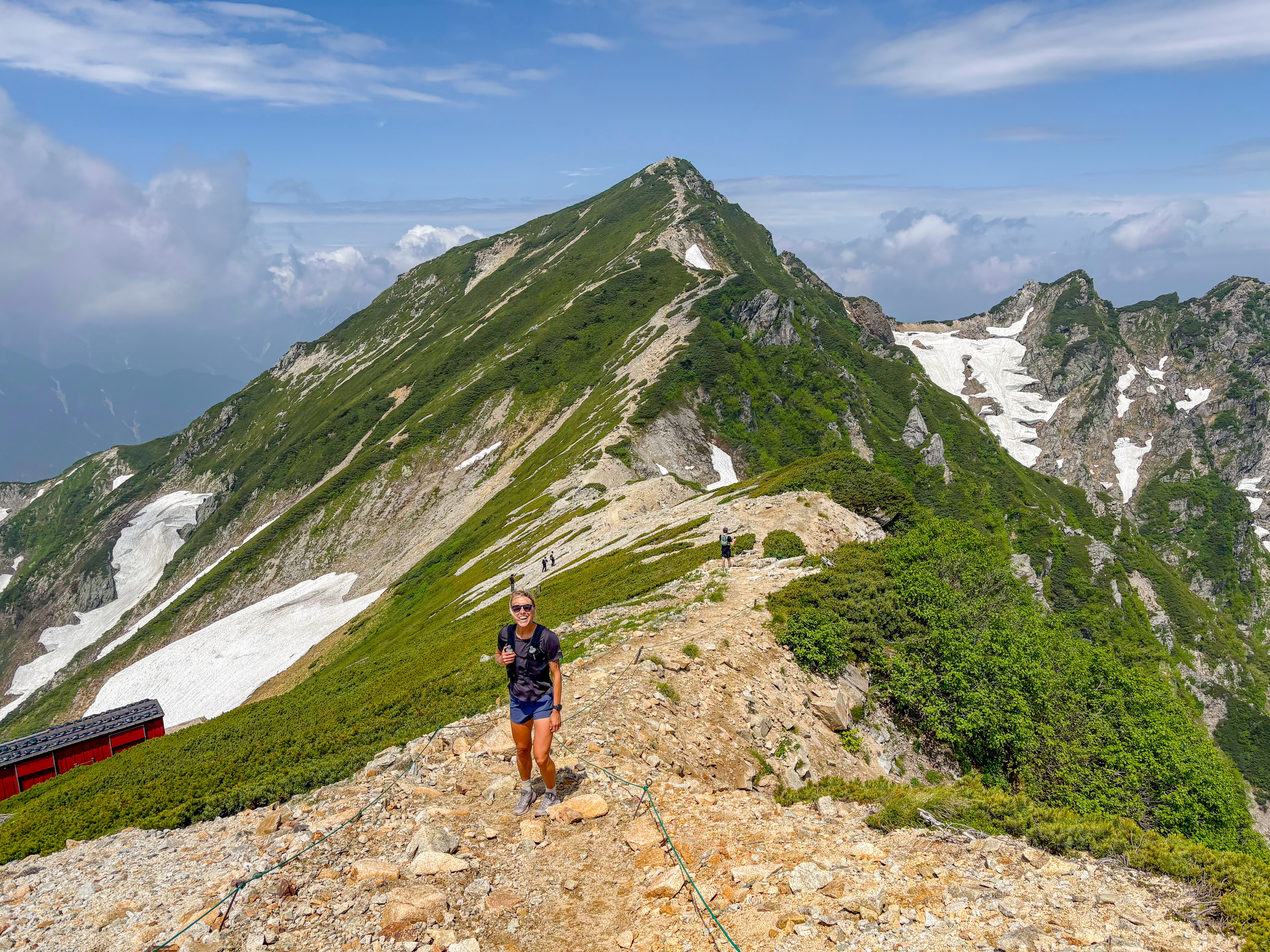Mountain running route in Japan