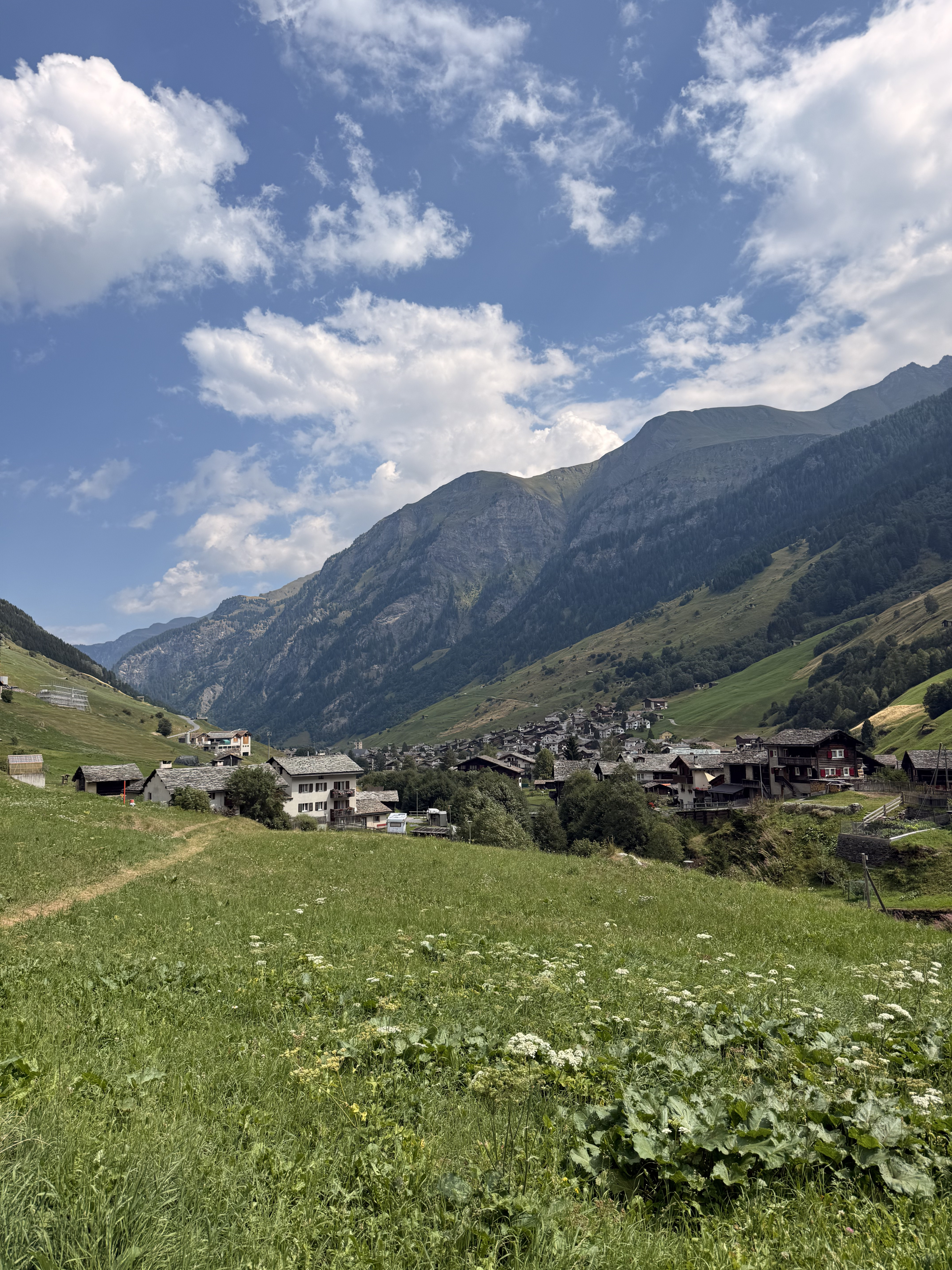 Vals village in its valley